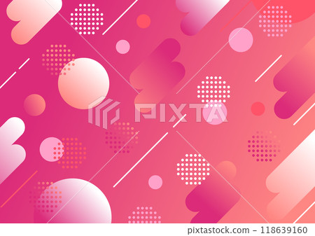Pop geometric gradient background wallpaper (pink) 118639160