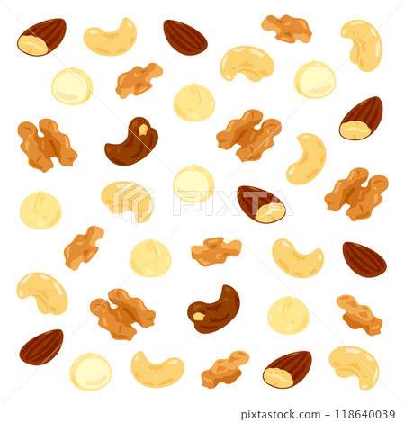 混合堅果背景 118640039