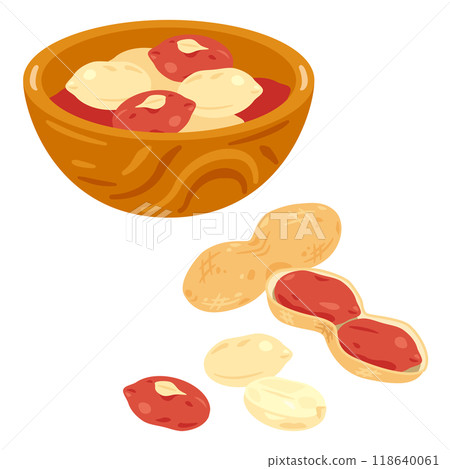 花生放在碗裡 118640061