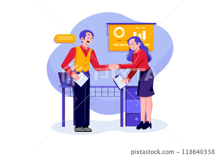 Digital Marketing Illustration concept. Flat illustration isolated on white background 118640338