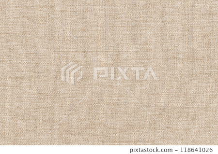 Brown linen fabric texture background, seamless pattern of natural textile. 118641026