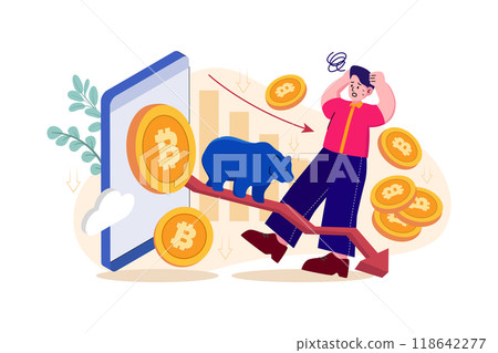 Bearish crypto coin Bearish crypto coin 118642277