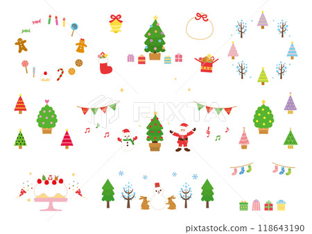 2024年聖誕節圖片素材合集無文字向量 118643190
