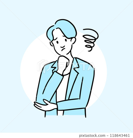 Worried businessman 118643461