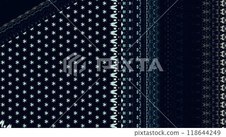 Striking combination of dark light colors in geometric design with dotted striped elements art illustration abstract background. 118644249