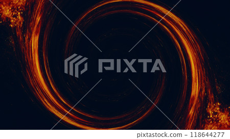 Swirling black hole cosmic power in vast universe orange space vortex art illustration abstract background. Swirling black hole cosmic power in vast universe orange space vortex art illustration abstract background. 118644277