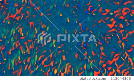 Vibrant abstract red blue green defocused chaotic curve spots strokes patterns art illustration background. Vibrant abstract red blue green defocused chaotic curve spots strokes patterns art illustration background. 118644366