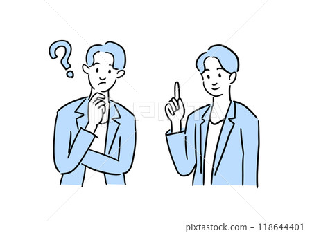 A businessman whose doubts have been resolved A businessman whose doubts have been resolved 118644401