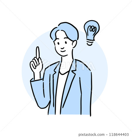想出一個主意的商人 118644403
