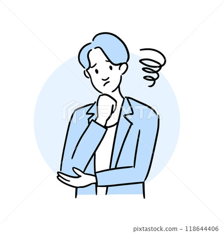 Worried businessman Worried businessman 118644406