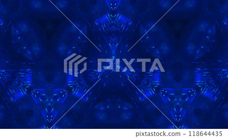 Abstract blue fractal artwork intricate symmetrical patterns vibrant geometric designs art illustration background. 118644435