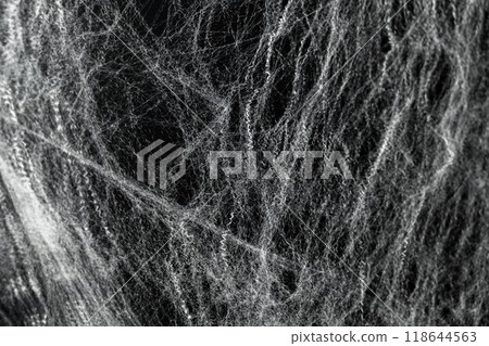 Spooky creepy cobweb spiders web covered a black background. Abstract halloween background. Spooky creepy cobweb spiders web covered a black background. Abstract halloween background. 118644563