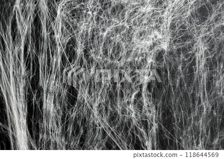 Spooky creepy cobweb spiders web covered a black background. Abstract halloween background. Spooky creepy cobweb spiders web covered a black background. Abstract halloween background. 118644569