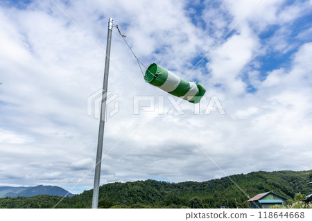 Windsock at construction site Windsock at construction site 118644668