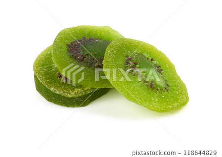 Slices of dry kiwi Slices of dry kiwi 118644829