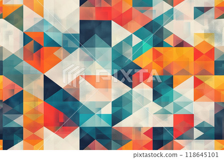 以平面設計的幾何圖案背景營造出現代魅力 以平面設計的幾何圖案背景營造出現代魅力 118645101