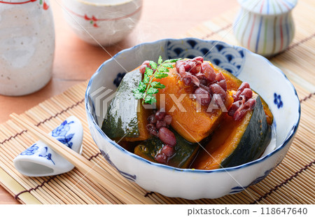 當地美食 南瓜燉表兄弟(與表兄弟一起燉煮) 當地美食 南瓜燉表兄弟(與表兄弟一起燉煮) 118647640