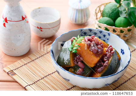 當地美食 南瓜燉表兄弟(與表兄弟一起燉煮) 當地美食 南瓜燉表兄弟(與表兄弟一起燉煮) 118647653