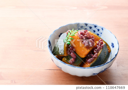 當地美食 南瓜燉表兄弟(與表兄弟一起燉煮) 當地美食 南瓜燉表兄弟(與表兄弟一起燉煮) 118647669
