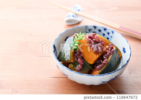 當地美食 南瓜燉表兄弟(與表兄弟一起燉煮) 當地美食 南瓜燉表兄弟(與表兄弟一起燉煮) 118647672