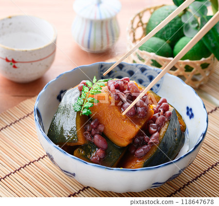 當地美食 南瓜燉表兄弟（與表兄弟一起燉煮） 118647678