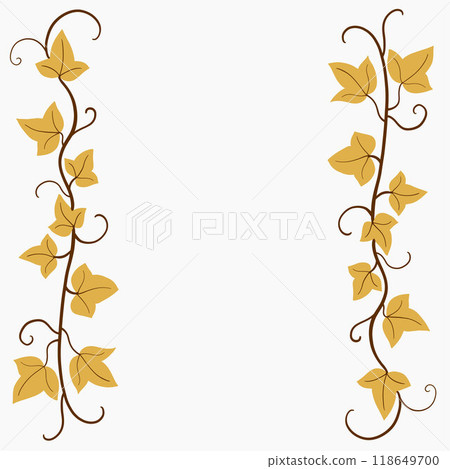 Floral ivy drawing decorative ornament flat design. 118649700