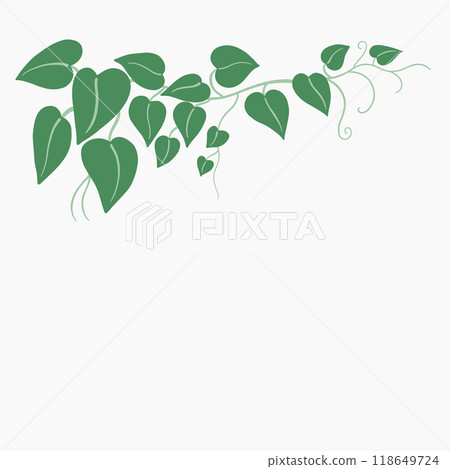 Floral ivy drawing decorative ornament flat design. 118649724