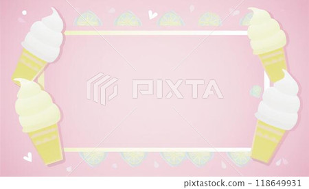Ice cream frame material 118649931