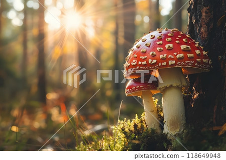 autumn, mushroom, fly agaric 118649948