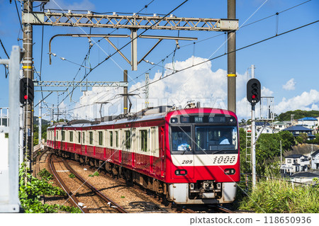 京急三崎口站出發的電車[神奈川縣/三浦市] 118650936