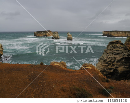 島嶼灣海灘 澳洲的海岸美景 澳洲 維多利亞 島嶼灣海灘 澳洲的海岸美景 澳洲 維多利亞 118651128