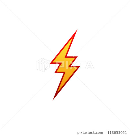 Innovative Logo with Thunderbolt, Power Innovative Logo with Thunderbolt, Power 118653031