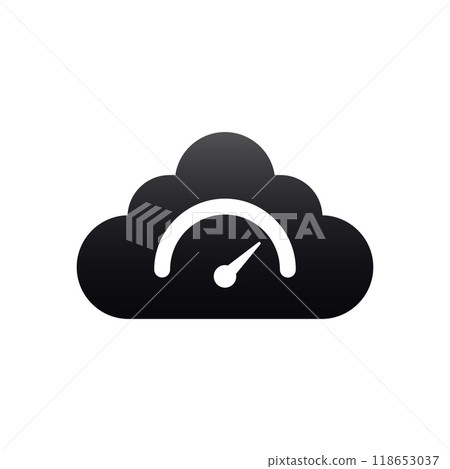 Internet connection quality check icon, speed test. 118653037