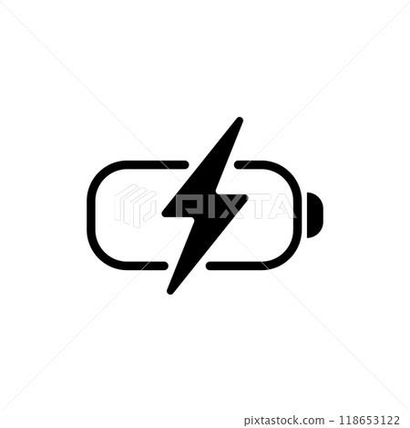 battery charge Thunder Power Flash and Bolt Energy Icon battery charge Thunder Power Flash and Bolt Energy Icon 118653122