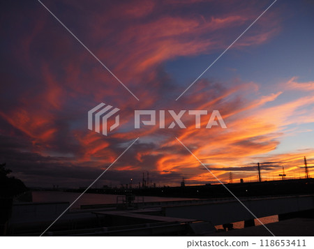 美妙的日落風景 美妙的日落風景 118653411