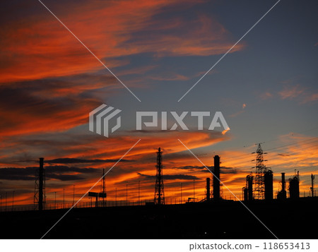 Fantastic sunset scenery Fantastic sunset scenery 118653413