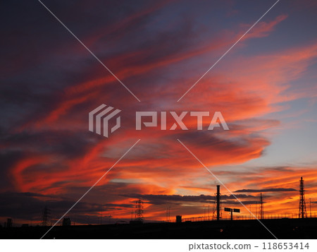 Fantastic sunset scenery Fantastic sunset scenery 118653414