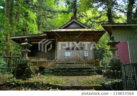 埼玉縣小鹿野町伊豆澤的歷史遺跡文殊堂和諏訪神社 118653568