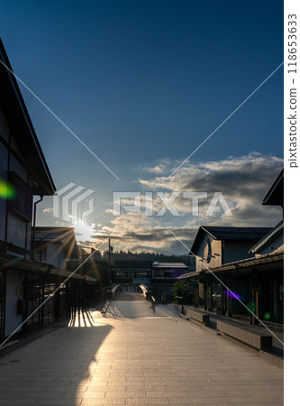 Hida Takayama, early morning Gyokushin Bridge 118653633