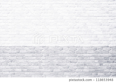 Brick wall, antique old grunge white and gray texture background. 118653948