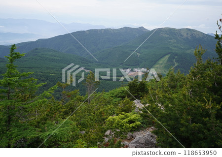 2024年7月6日，從西湖登峰附近眺望地藏峠和湯之丸滑雪場 118653950