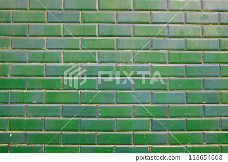 Colorful mosaic tiles on the wall. Abstract background and texture for design. Colorful tile bathroom wall texture 118654608