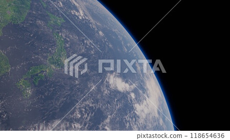 Earth floating in space 02 Earth floating in space 02 118654636