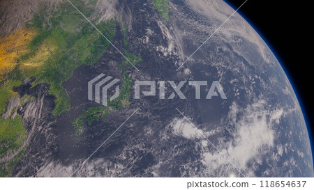 地球漂浮在太空03 118654637