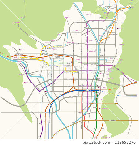 Map of Kyoto_2024 Map of Kyoto_2024 118655276