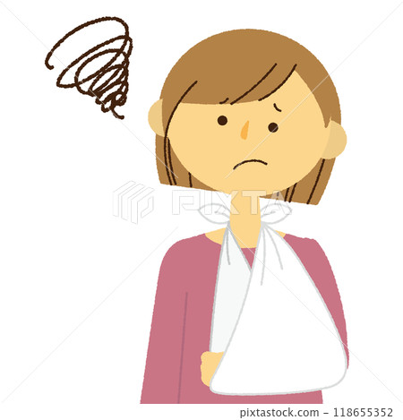 Man with injured arm 118655352