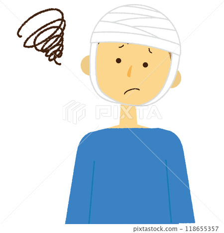 頭上纏著繃帶的男人 頭上纏著繃帶的男人 118655357
