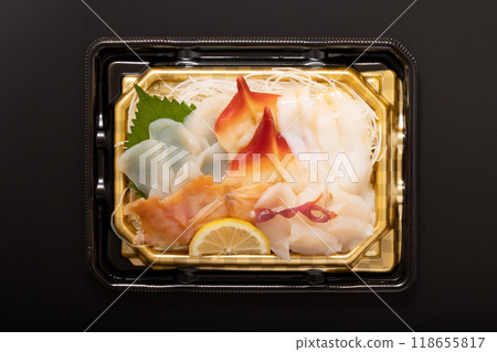 什錦貝類和生魚片 什錦貝類和生魚片 118655817