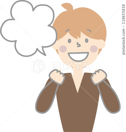 collection set of cute doodle hand draw facial expression speech bubble balloon with happy boy man character, text box think speak talk banner, flat png transparent element design 118655838