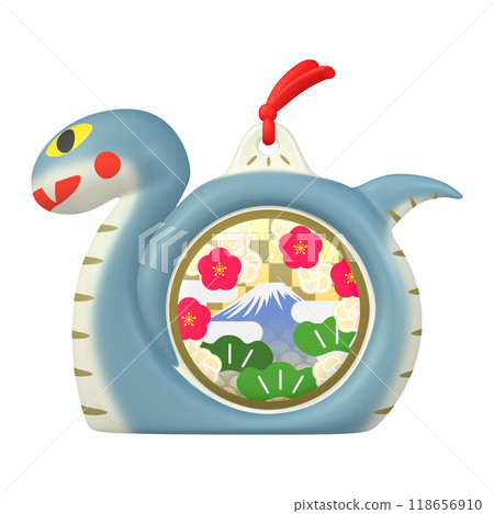 新年賀卡插畫素材生肖蛇年蛇雕像(1_4)藍色 新年賀卡插畫素材生肖蛇年蛇雕像(1_4)藍色 118656910